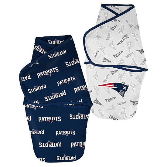 NFL New England Patriots 2-Pack Cocoon Swaddle Wrap