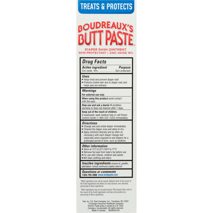 Boudreaux Butt Paste Sensitive 4 Ounce