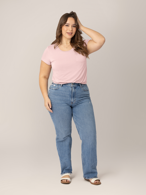 Kindred Bravely Everyday Maternity & Nursing T-shirt | Dusty Pink