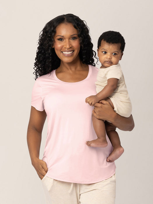 Kindred Bravely Everyday Maternity & Nursing T-shirt | Dusty Pink