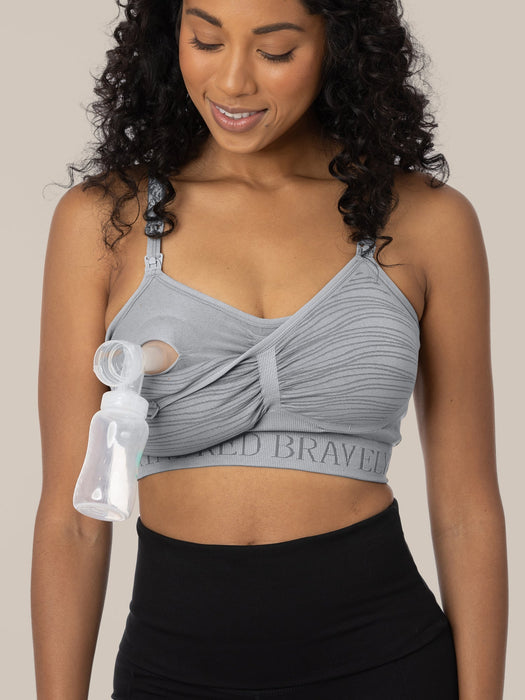 Kindred Bravely Sublime® Hands-Free Pumping & Nursing Bra | Grey