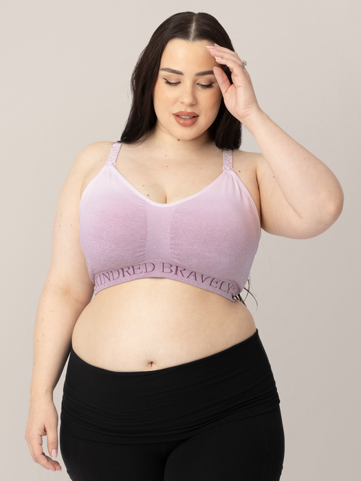 Kindred Bravely Sublime® Hands-Free Pumping & Nursing Sports Bra | Ombre Purple