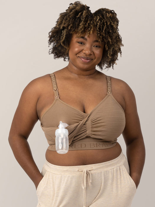 Kindred Bravely Sublime® Hands-Free Pumping & Nursing Bra | Latte