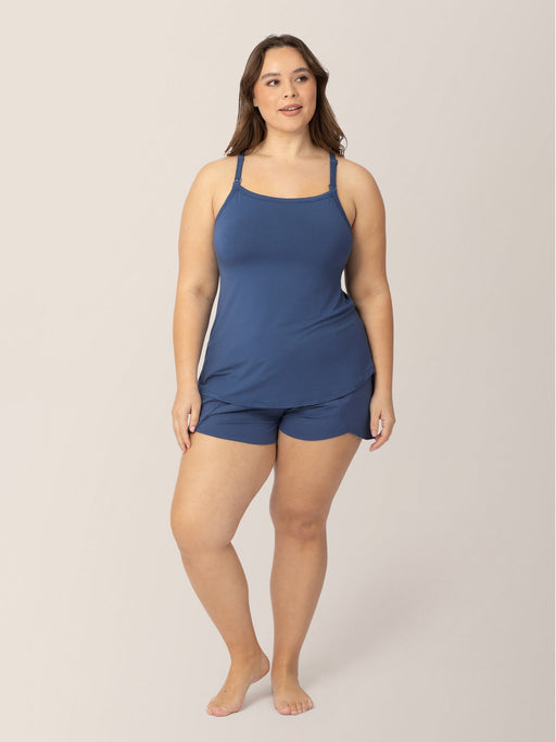 Kindred Bravely Bamboo Lounge Around Nursing Tank | Slate Blue