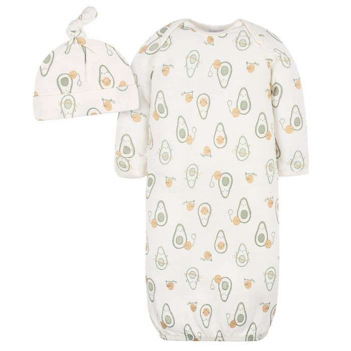 Gerber 2-Piece Avocado Hat and Gown