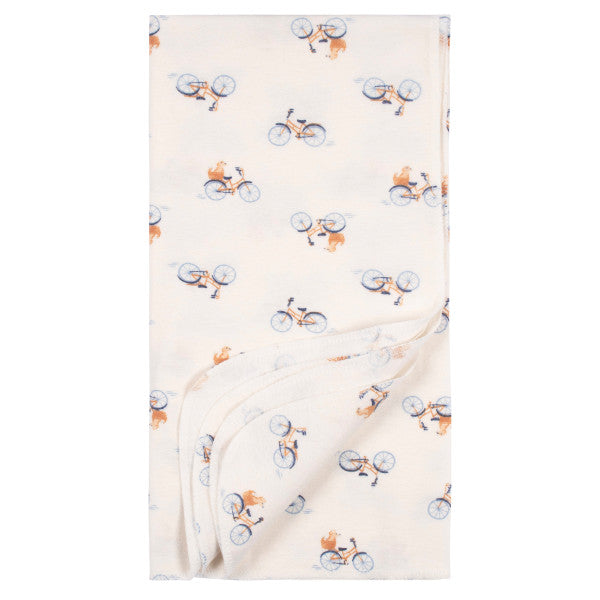 Gerber Baby 4-Pack Flannel Receiving Blanket (One Size, Playground)