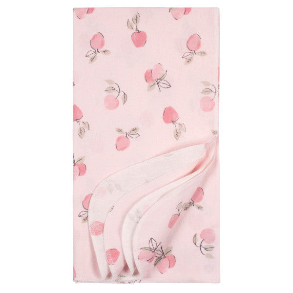 Gerber Baby 4 Pk Floral Flannel Blankets
