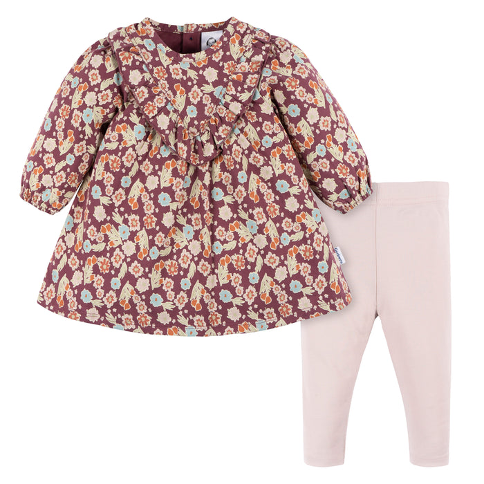 Gerber® 2 Piece Floral Dress Set