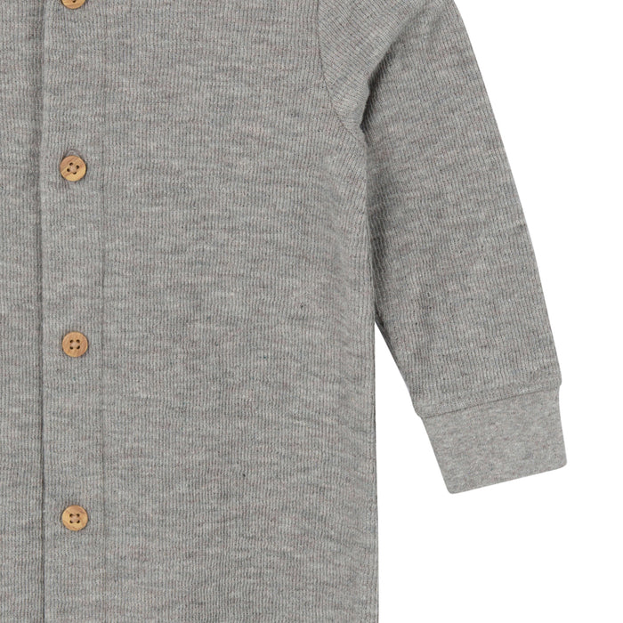 Gerber® Hooded Romper in Grey Heather