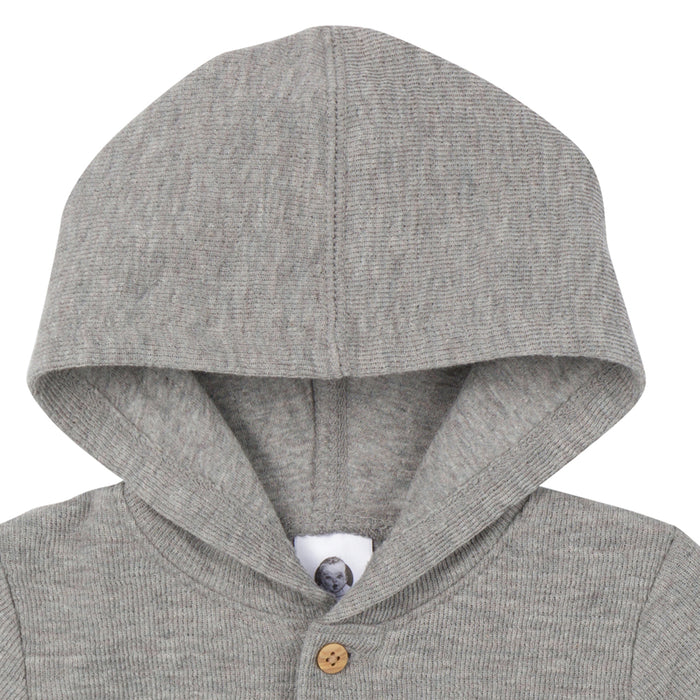 Gerber® Hooded Romper in Grey Heather