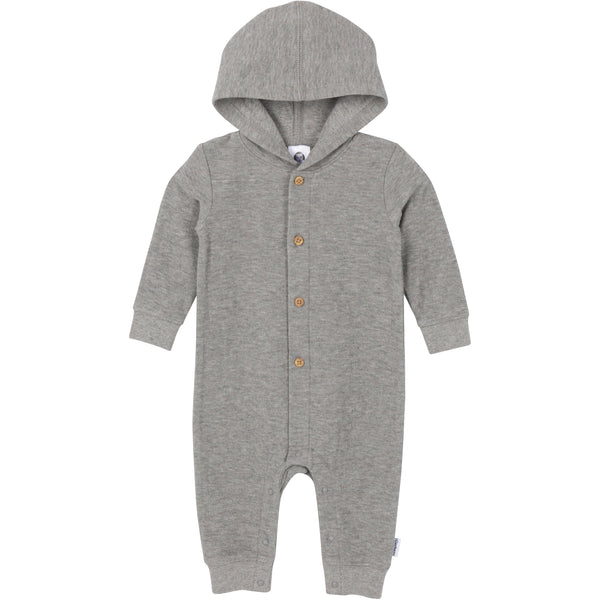 Gerber® Hooded Romper in Grey Heather