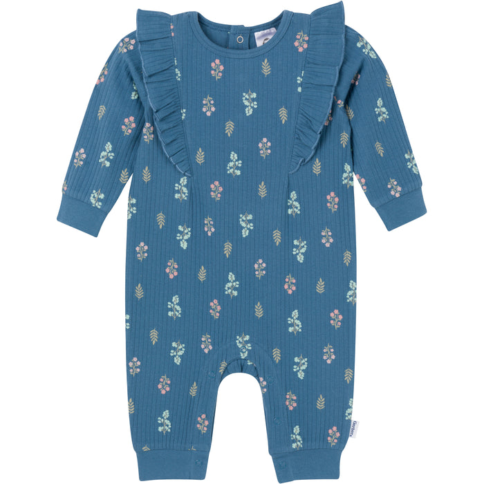 Gerber® Romper with Ruffles in Garden Floral