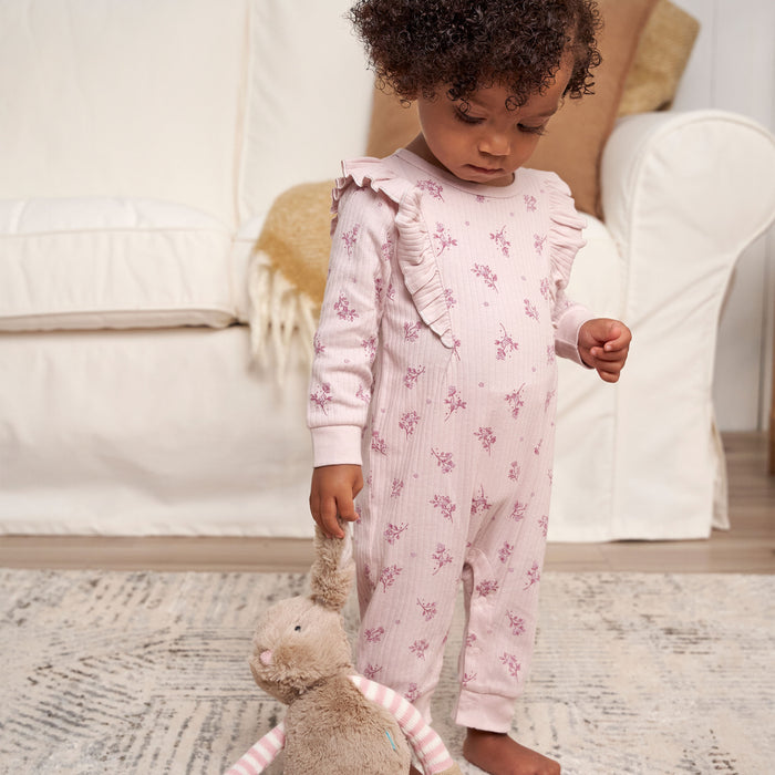 Gerber® Romper with Ruffles in Tossed Flowers