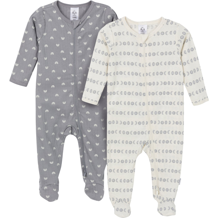 Gerber 2 Pack Grey Sleep and Play Set