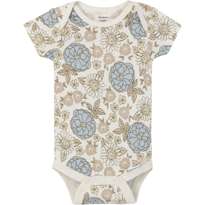 Gerber Retro Floral 3 Pack Bodysuit Set