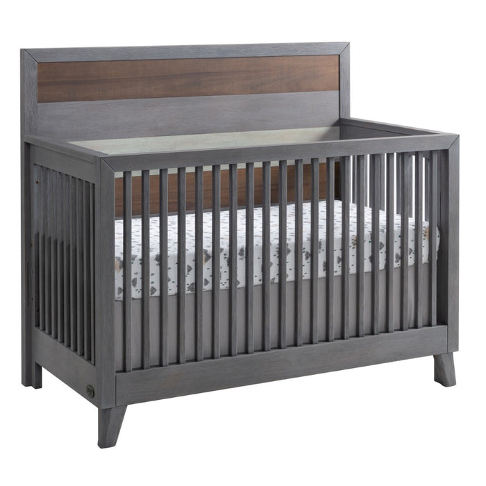 Soho Baby Cascade Premium 4-in-1 Convertible Crib, Flat-Top Headboard