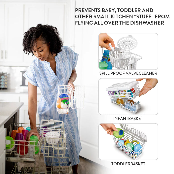 Prince Lionheart 3-in-1 Dishwasher for Toddlers & Infants Bottle Parts & Accessories
