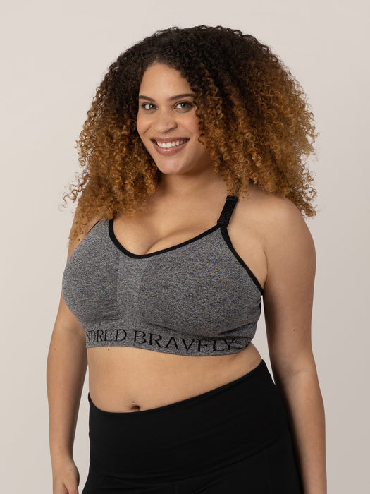 Kindred Bravely Sublime® Nursing Sports Bra | Heather Grey