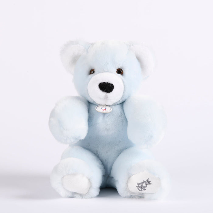 Bebe Sweeny MARTIN | Blue Plush Bear (30 cm) - Made in France