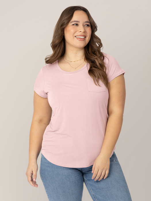 Kindred Bravely Everyday Maternity & Nursing T-shirt | Dusty Pink