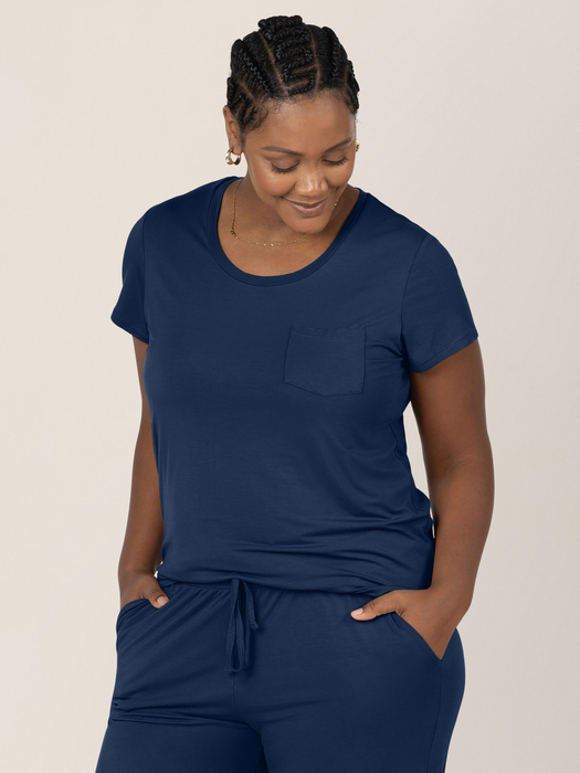 Kindred Bravely Everyday Maternity & Nursing T-shirt | Navy