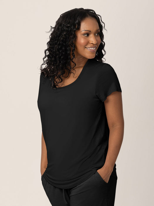 Kindred Bravely Everyday Maternity & Nursing T-shirt | Black