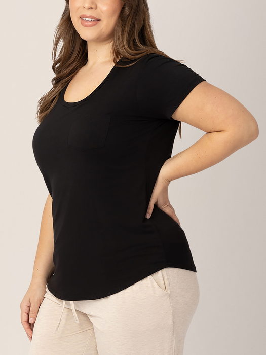 Kindred Bravely Everyday Maternity & Nursing T-shirt | Black