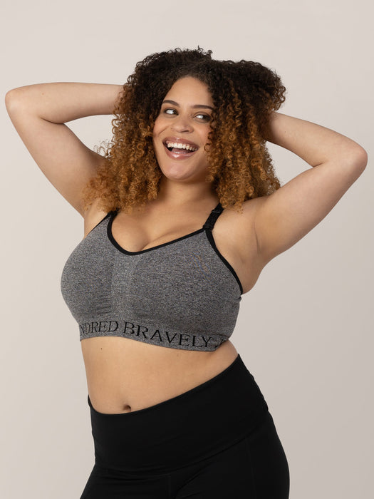 Kindred Bravely Sublime® Nursing Sports Bra | Heather Grey