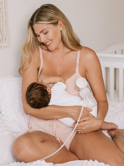 Kindred Bravely Sublime® Hands-Free Pumping & Nursing Bra | Pink Heather