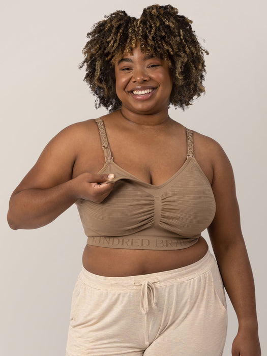 Kindred Bravely Sublime® Hands-Free Pumping & Nursing Bra | Latte