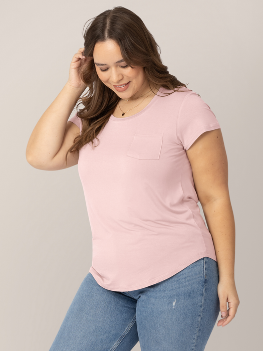 Kindred Bravely Everyday Maternity & Nursing T-shirt | Dusty Pink