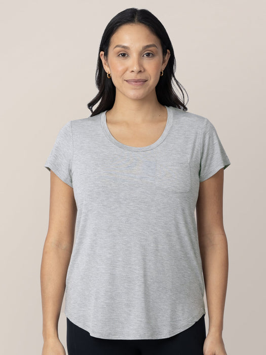 Kindred Bravely Everyday Maternity & Nursing T-shirt | Grey Heather