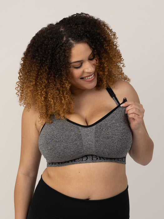 Kindred Bravely Sublime® Nursing Sports Bra | Heather Grey