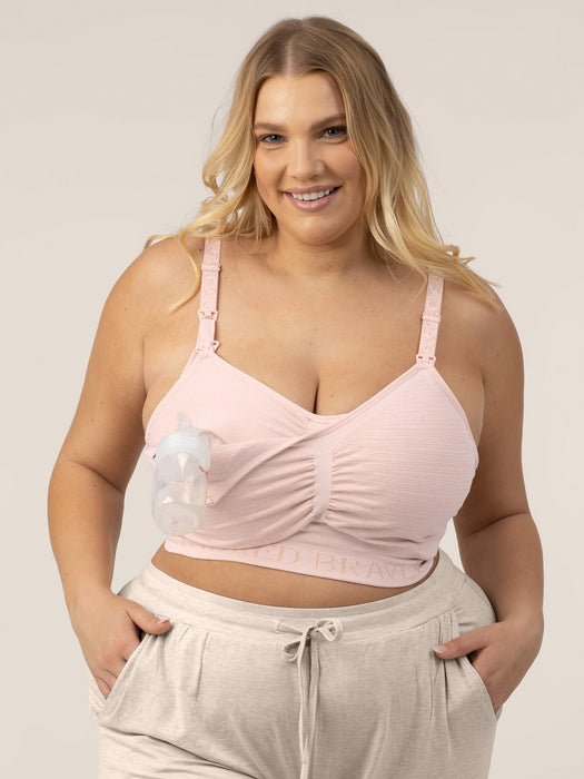 Kindred Bravely Sublime® Hands-Free Pumping & Nursing Bra | Pink Heather