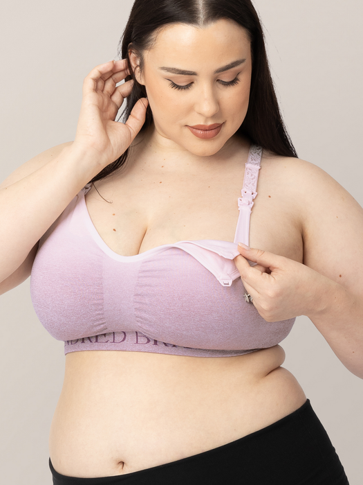 Kindred Bravely Sublime® Hands-Free Pumping & Nursing Sports Bra | Ombre Purple