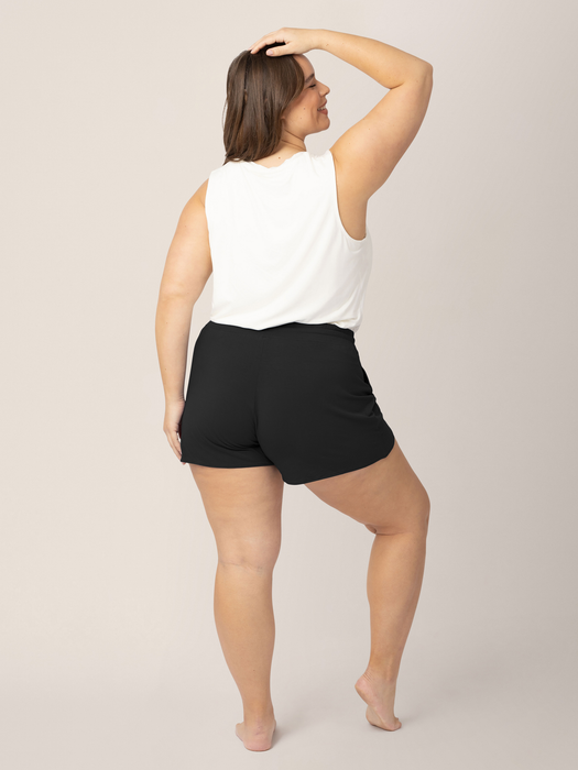 Kindred Bravely Bamboo Maternity & Postpartum Lounge Short | Black