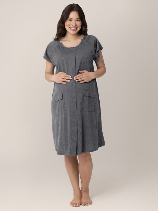 Kindred Bravely Universal Labor & Delivery Gown | Grey Heather