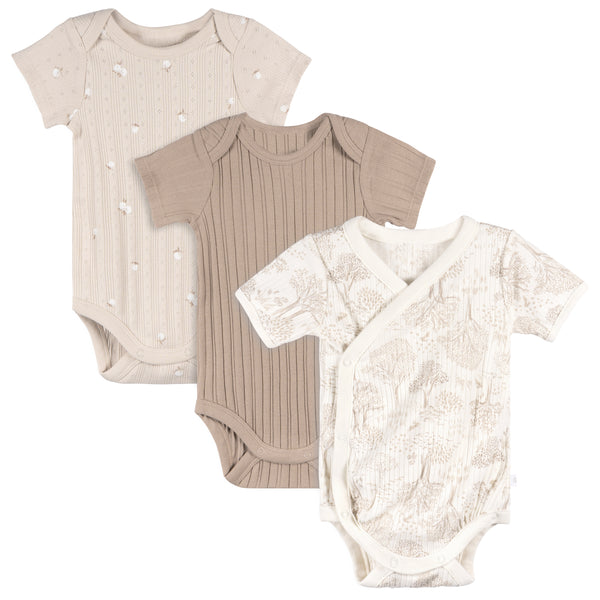 Just Born® 3 Pack Neutral Bodysuit Set