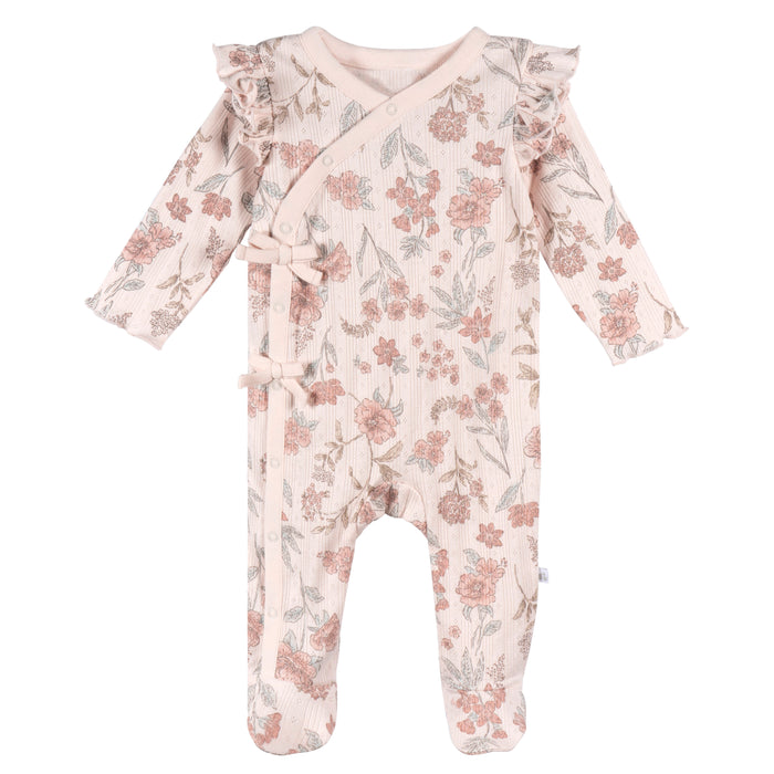 Just Born® Pink Floral Sleep and Play