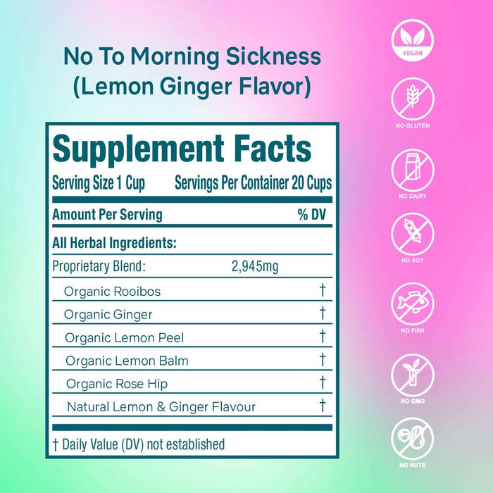 Secrets Of Tea Lemon Ginger Herbal Tea Blend: 40 Cups