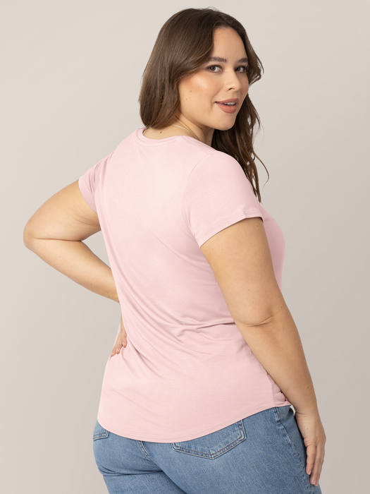 Kindred Bravely Everyday Maternity & Nursing T-shirt | Dusty Pink