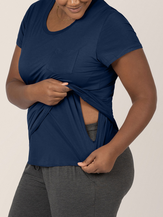 Kindred Bravely Everyday Maternity & Nursing T-shirt | Navy