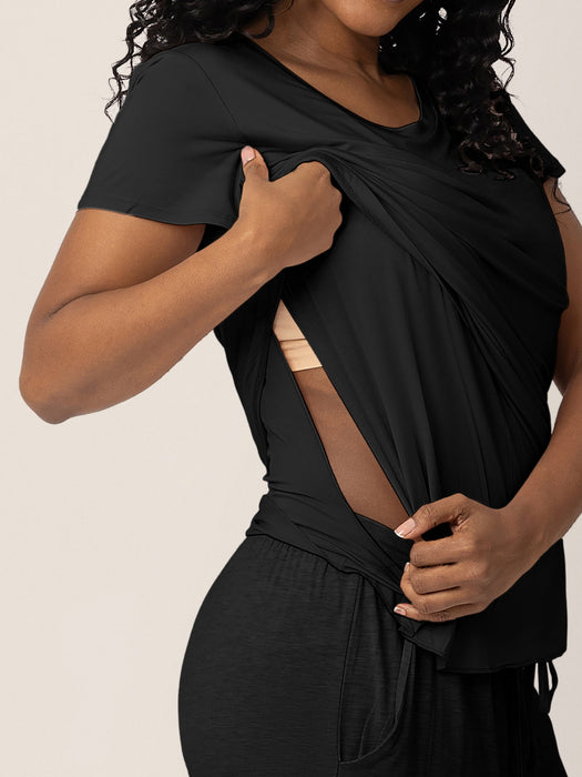 Kindred Bravely Everyday Maternity & Nursing T-shirt | Black