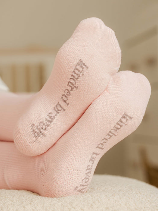 Kindred Bravely Premium Maternity Compression Socks (2-Pack) | Soft Pink & Grey Heather