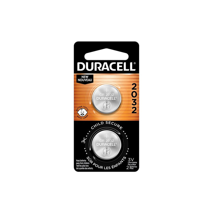 Duracell Dl2032 Coin Cell Lithium Battery 2 Pk