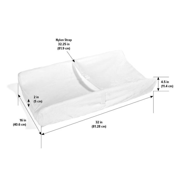 Badger Basket Contoured Changing Pad with Removable Cover