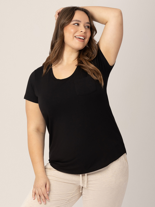 Kindred Bravely Everyday Maternity & Nursing T-shirt | Black