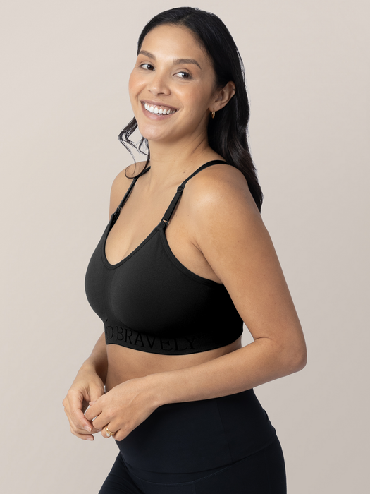 Kindred Bravely Sublime® Hands-Free Pumping & Nursing Sports Bra | Black