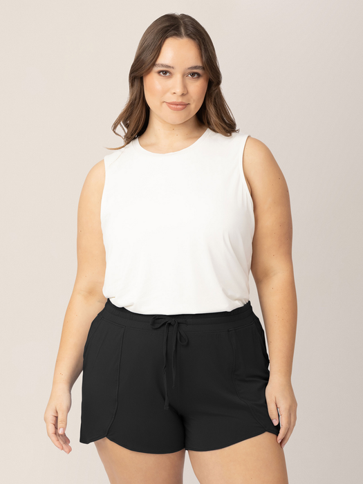 Kindred Bravely Bamboo Maternity & Postpartum Lounge Short | Black