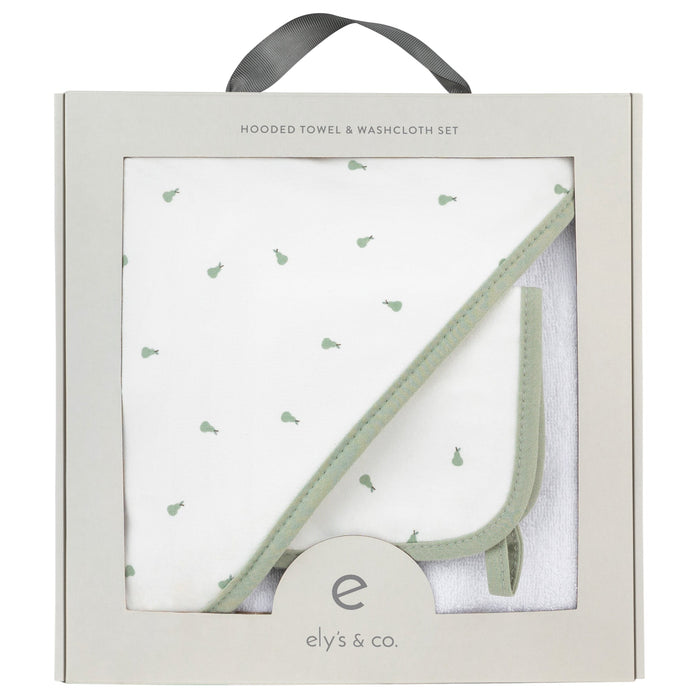 Ely's & Co. Hooded Towel & Washcloth